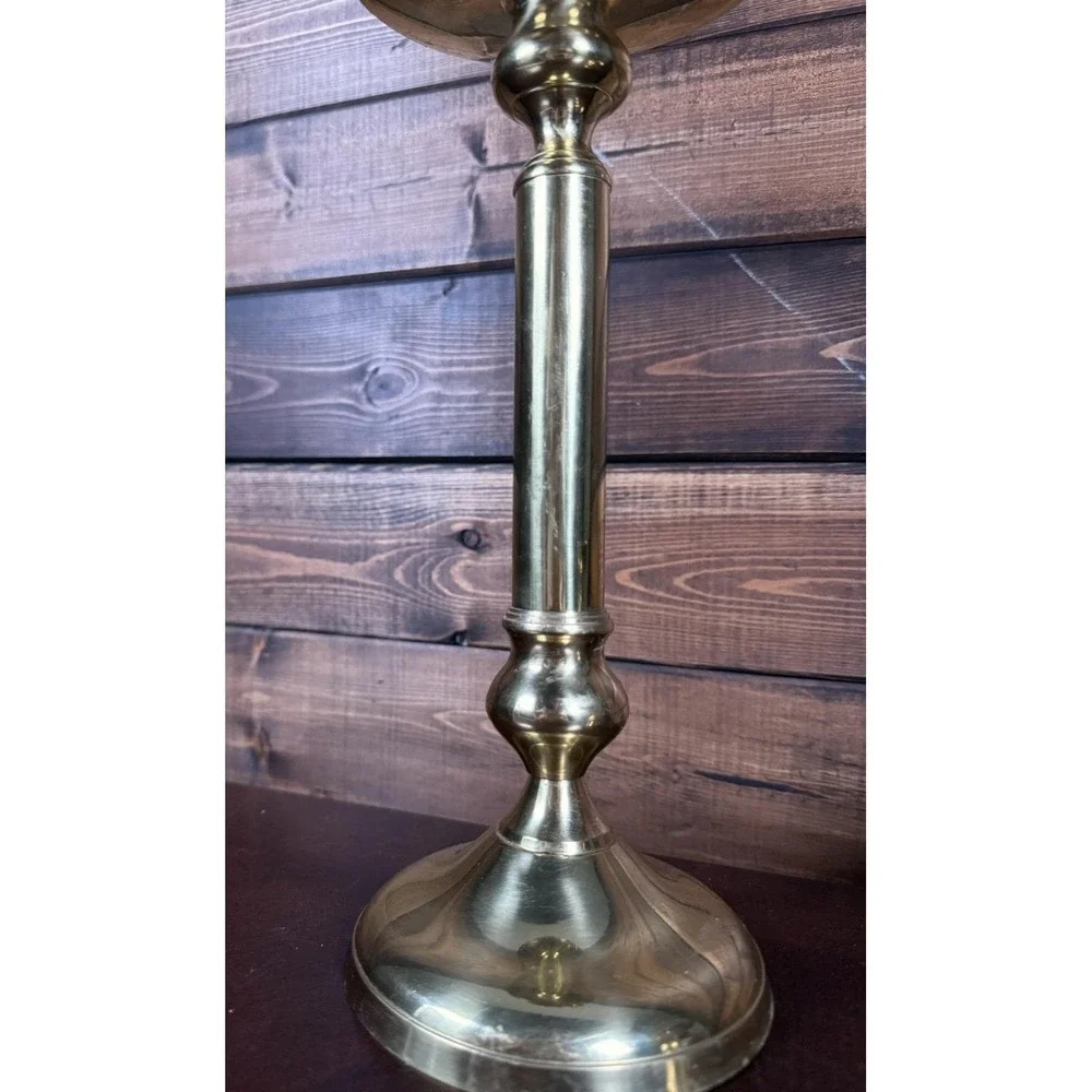 Pair Of Vintage Brass Classic Candlestick Holders, 11